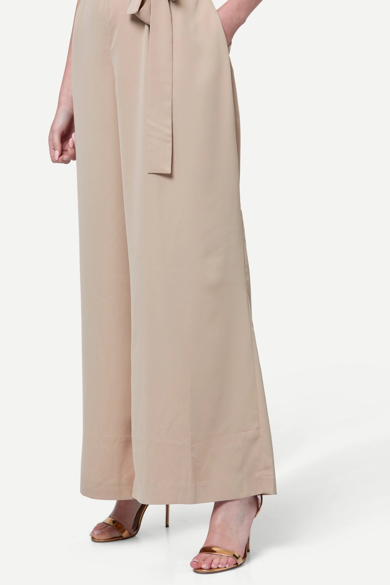 Zafur's Abbie Jumpsuit in Gilded Beige