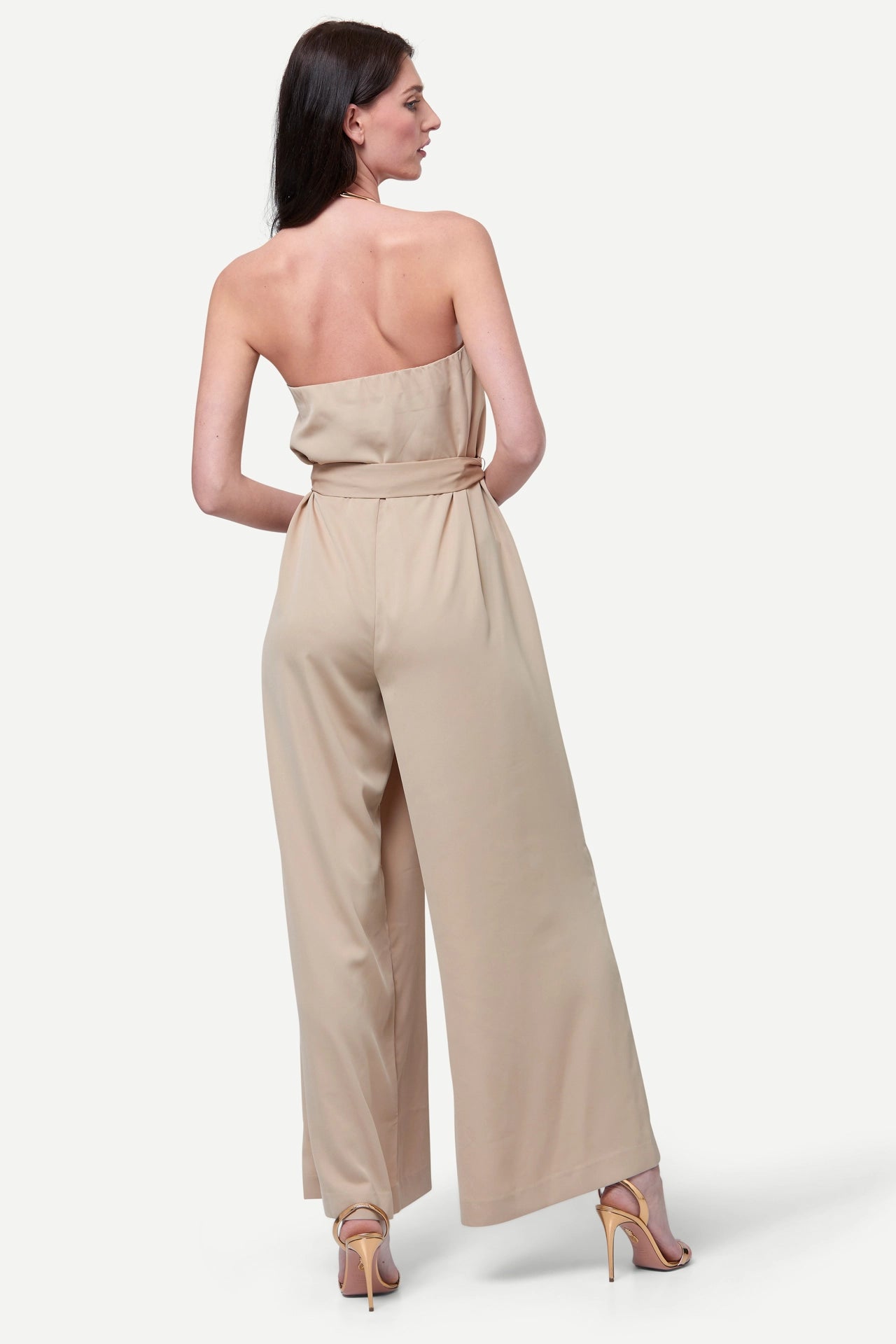 Zafur's Abbie Jumpsuit in Gilded Beige