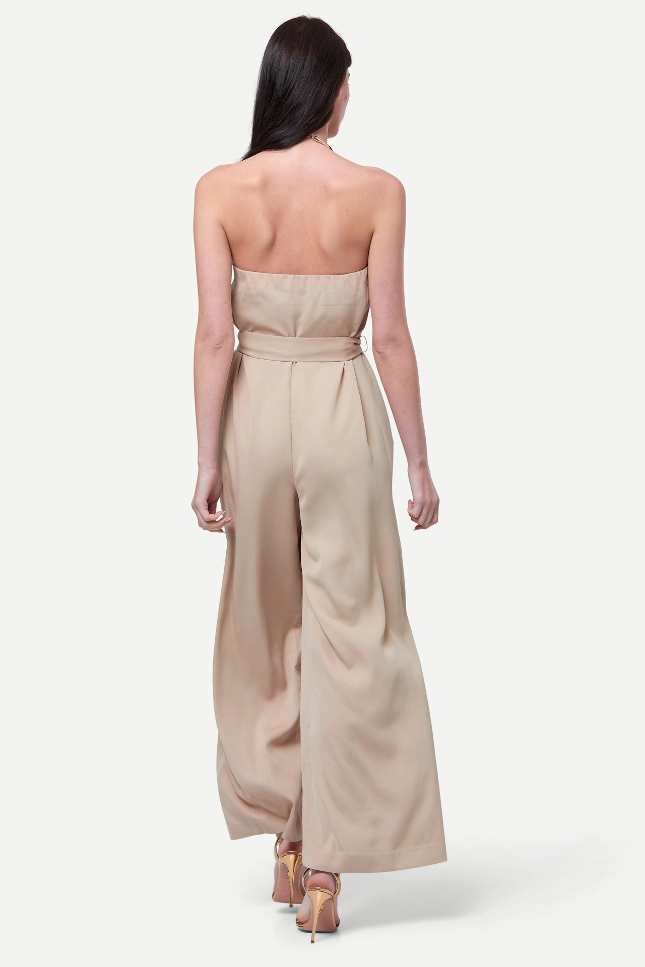 Zafur's Abbie Jumpsuit in Gilded Beige