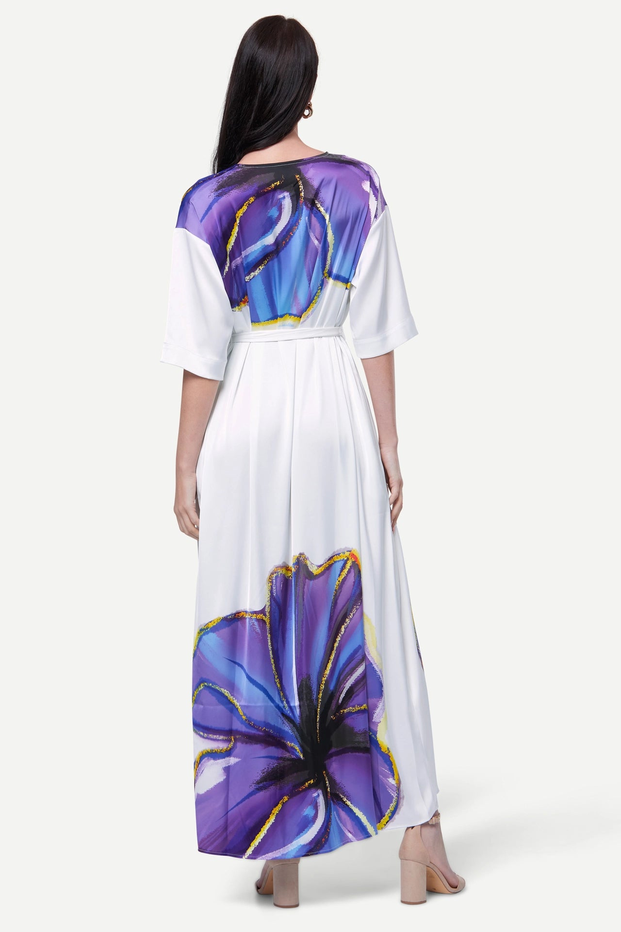 Zafur Santorini Dress in Flower Print