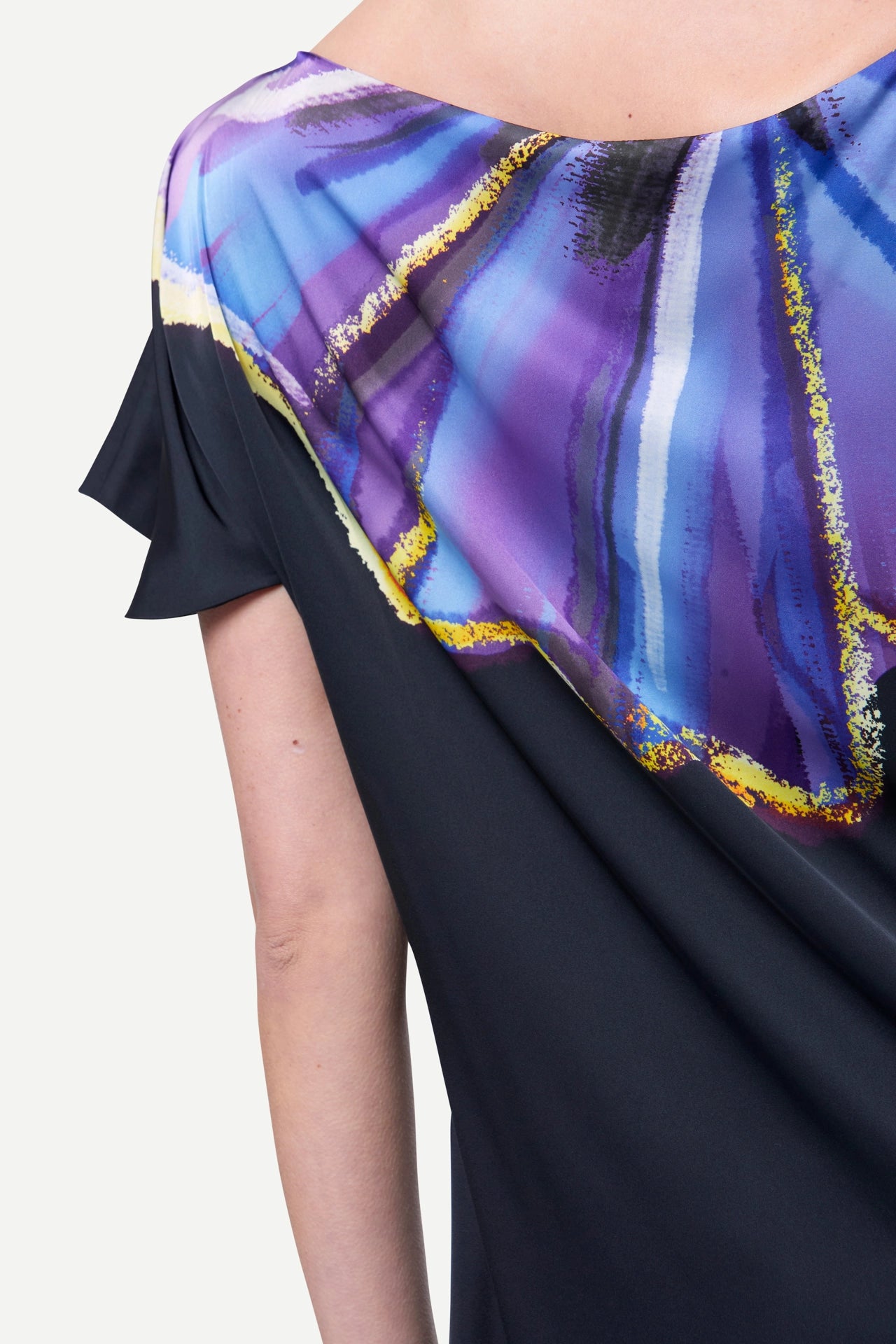 Zafur Shannen Off the Shoulder Dress in Flower Print