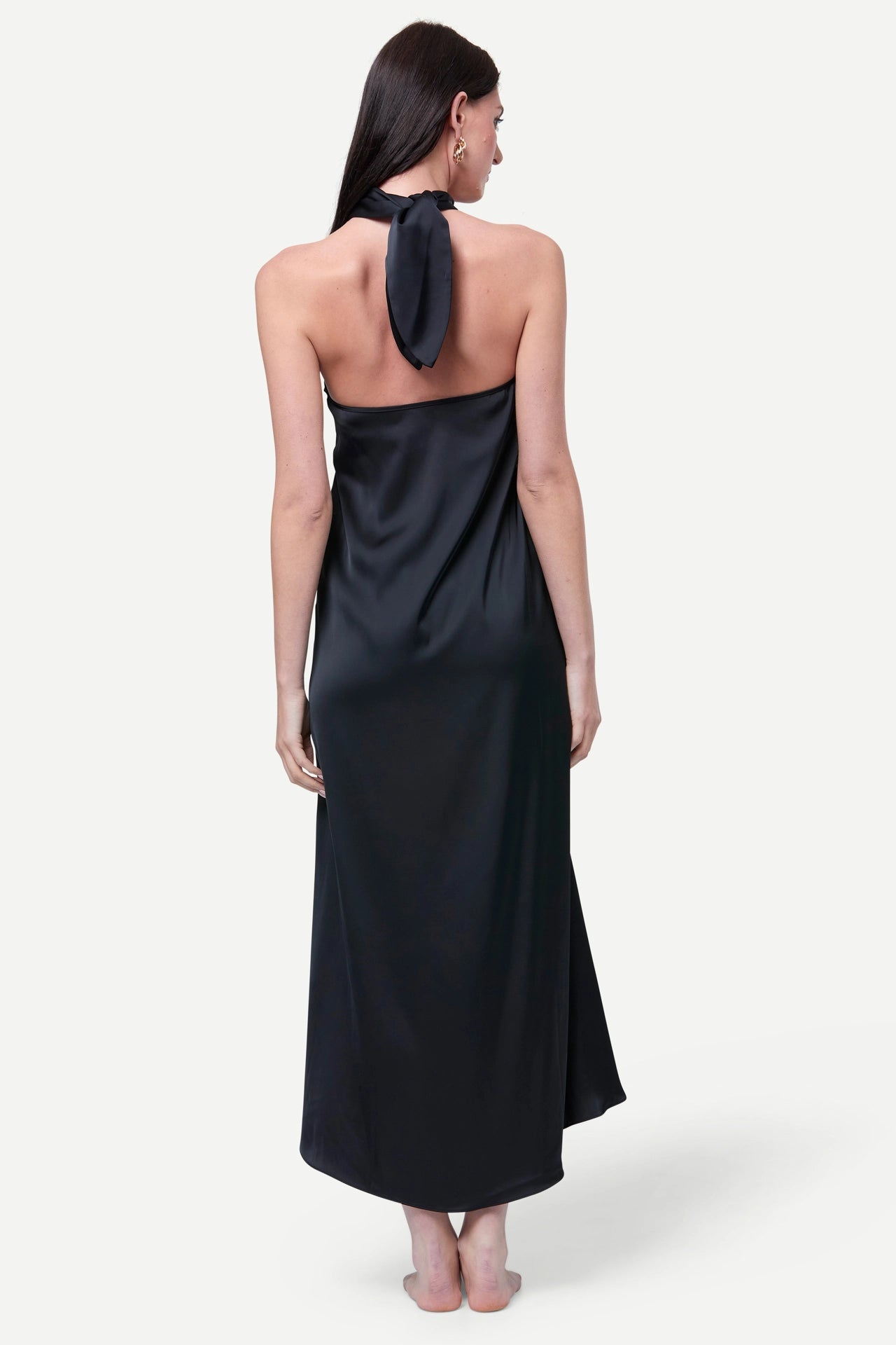 Zafur's Amalfi Beach Dress in Black